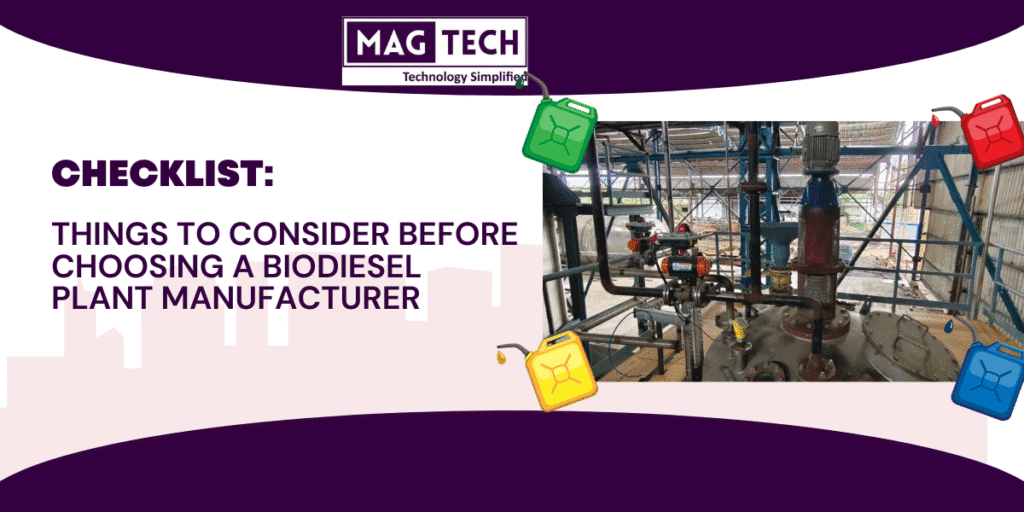 Biodiesel plant manufacturer